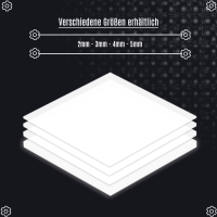Acrylglas Platte PMMA 5mm - Weiß/Blickdicht XT 4