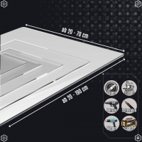 Acrylglas Platte PMMA 3mm - Opal 30% Lichtduchlässigkei