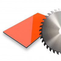 Alu Verbundplatte Zuschnitt Orange/RAL20 gallery