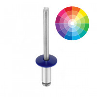 Fassadenniete Aluminiumkopf mit Kopflack gallery