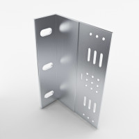 Aluminium-L-Wandhalter 160mm gallery